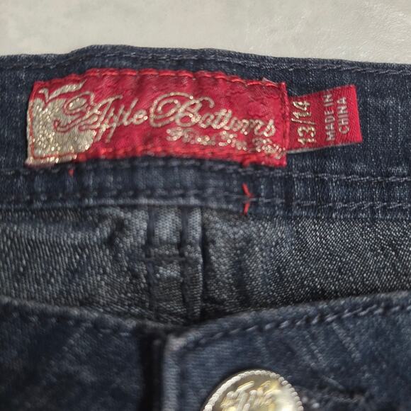 Vintage Apple Bottom Dark Wash Cropped/Capri Jeans - Size 13/14 - Picture 4 of 8